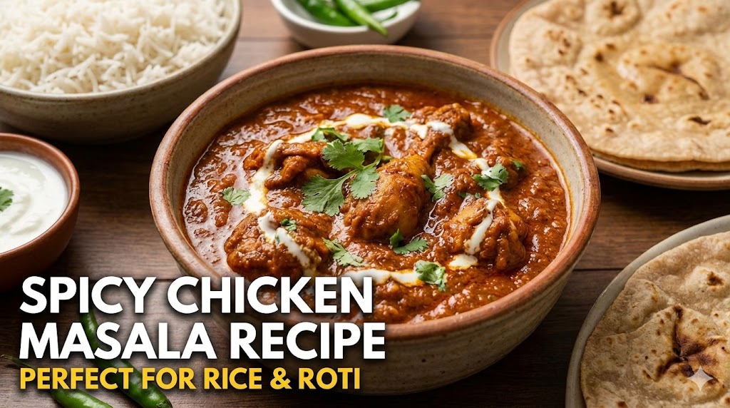 Spicy Chicken Masala Recipe Perfect for Rice and Roti