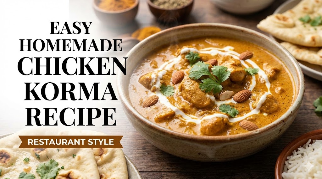 Easy Homemade Chicken Korma Recipe Restaurant Style