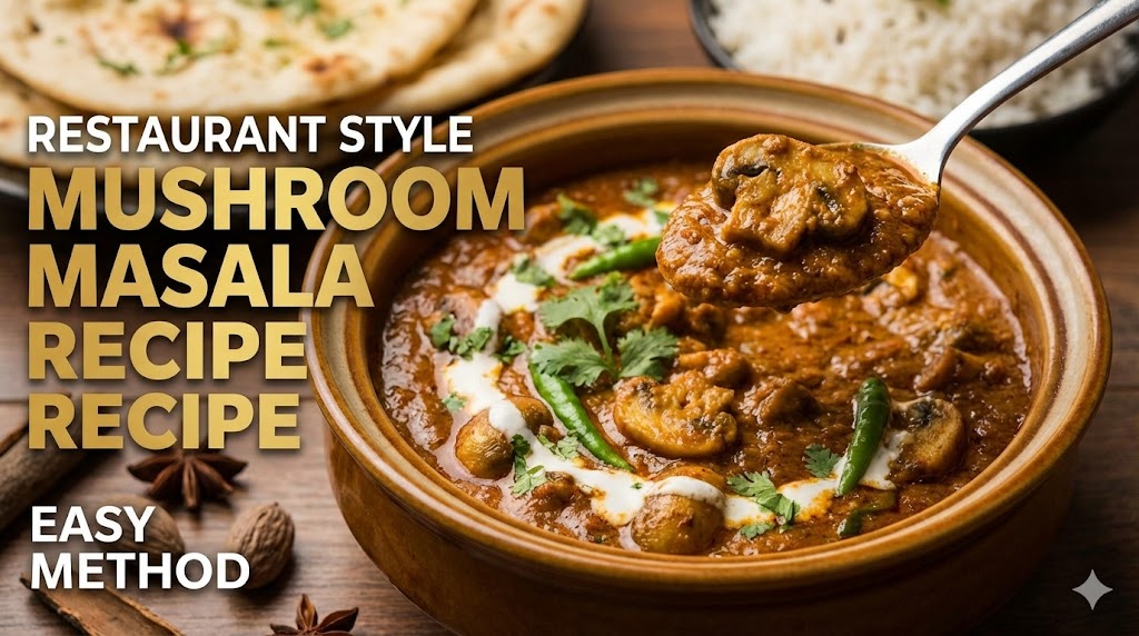 Restaurant Style Mushroom Masala Recipe Easy Method