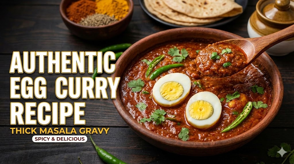 Authentic Egg Curry Recipe with Thick Masala Gravy