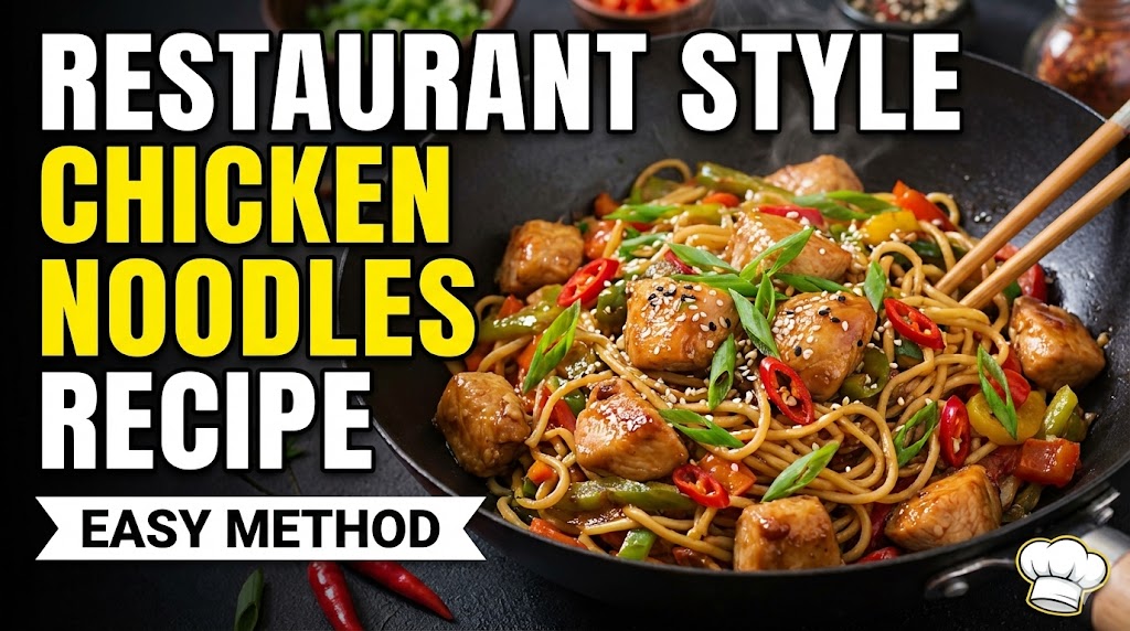 Restaurant Style Chicken Noodles Recipe Easy Method
